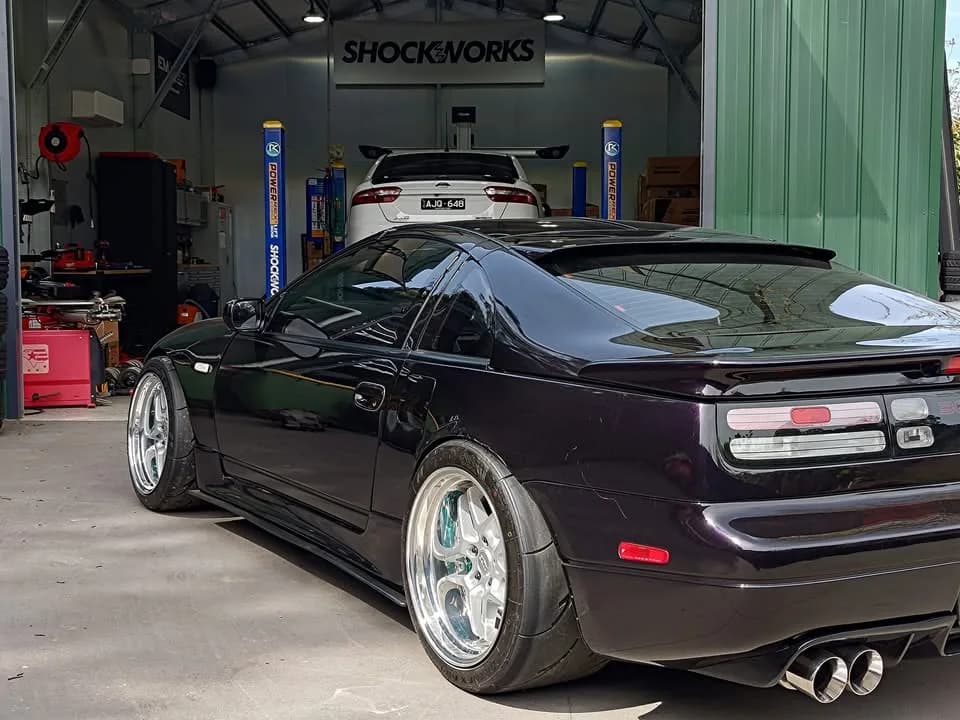 Prab brought in his Big Boy power, Big boy wheel, nitrous sniffing 300zx.