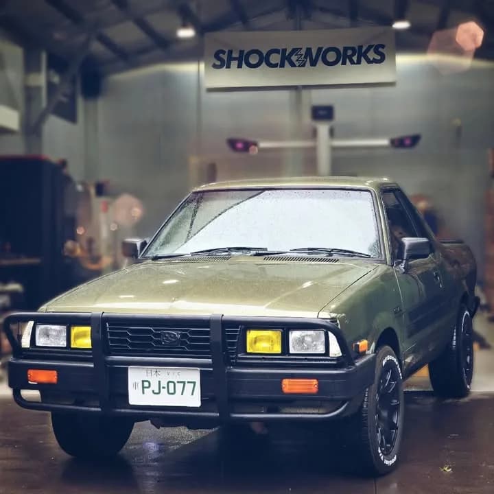 A Brumby you may recognise, in today for rear shocks.