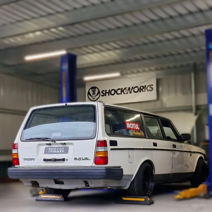 Just your average every day Volvo 240 longroof drift car.