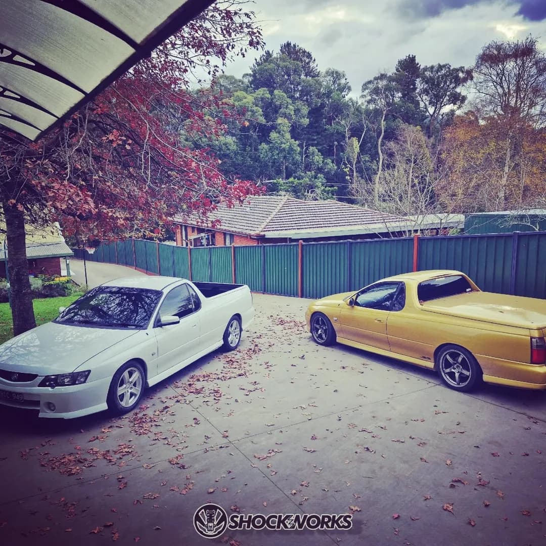 Two true blue Aussie utes.